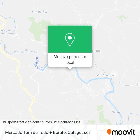 Mercado Tem de Tudo + Barato mapa