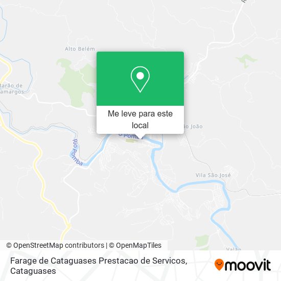 Farage de Cataguases Prestacao de Servicos mapa
