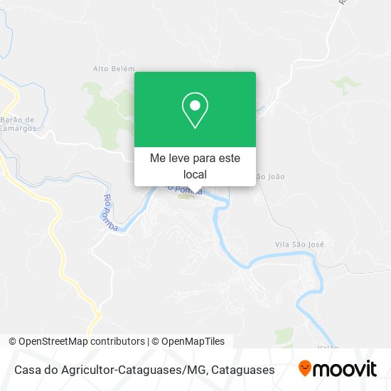Casa do Agricultor-Cataguases / MG mapa