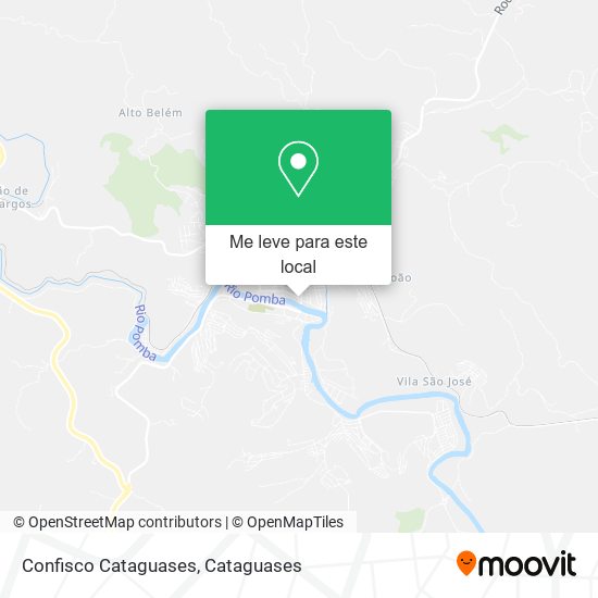 Confisco Cataguases mapa