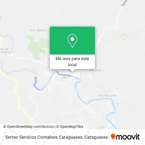 Sertec Servicos Contabeis Cataguases mapa