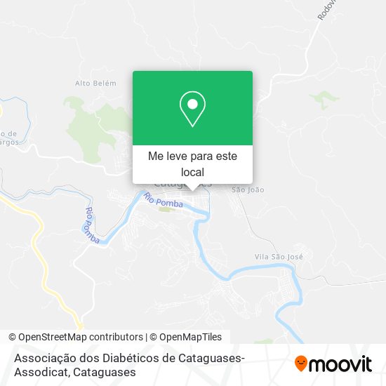 Associação dos Diabéticos de Cataguases-Assodicat mapa