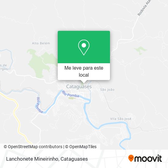 Lanchonete Mineirinho mapa