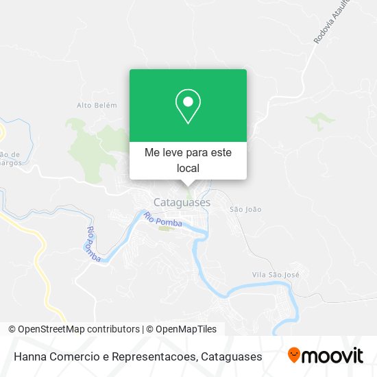 Hanna Comercio e Representacoes mapa