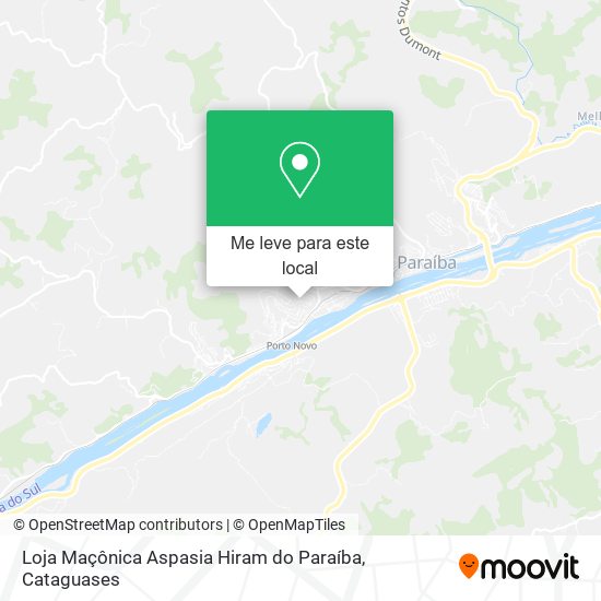 Loja Maçônica Aspasia Hiram do Paraíba mapa