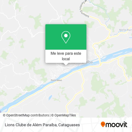 Lions Clube de Além Paraíba mapa