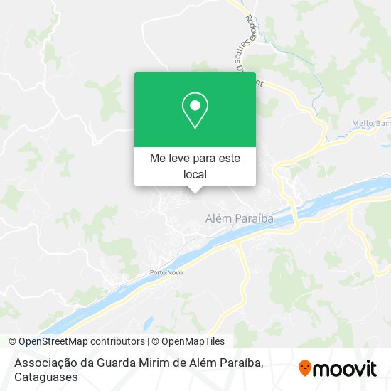 Associação da Guarda Mirim de Além Paraíba mapa