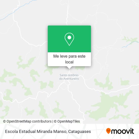 Escola Estadual Miranda Manso mapa