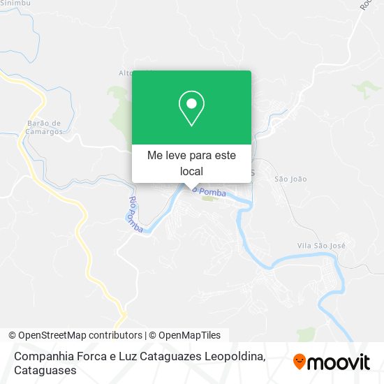 Companhia Forca e Luz Cataguazes Leopoldina mapa