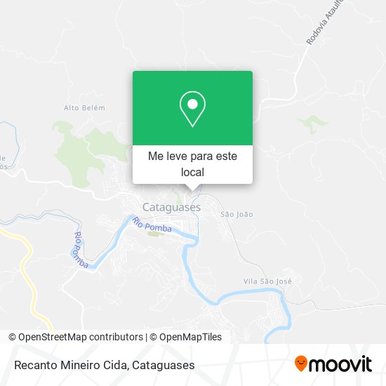 Recanto Mineiro Cida mapa