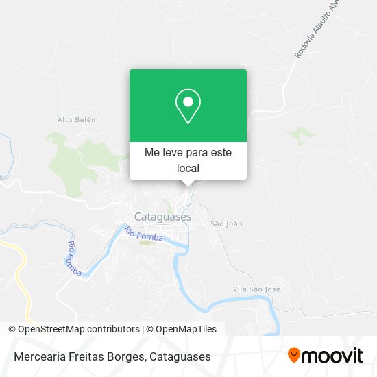 Mercearia Freitas Borges mapa
