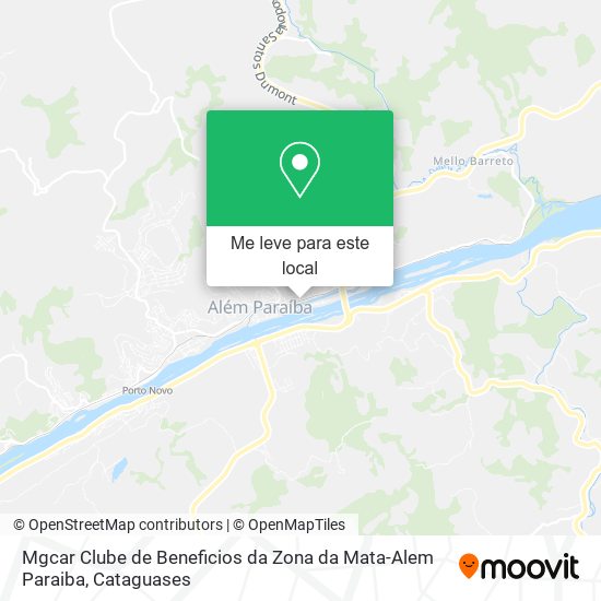 Mgcar Clube de Beneficios da Zona da Mata-Alem Paraiba mapa