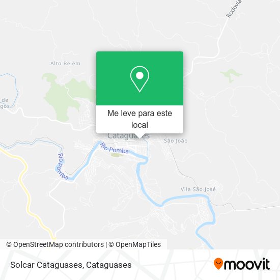 Solcar Cataguases mapa