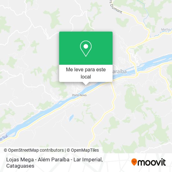 Lojas Mega - Além Paraíba - Lar Imperial mapa