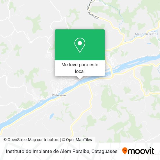 Instituto do Implante de Além Paraíba mapa