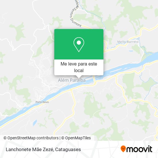 Lanchonete Mãe Zezé mapa