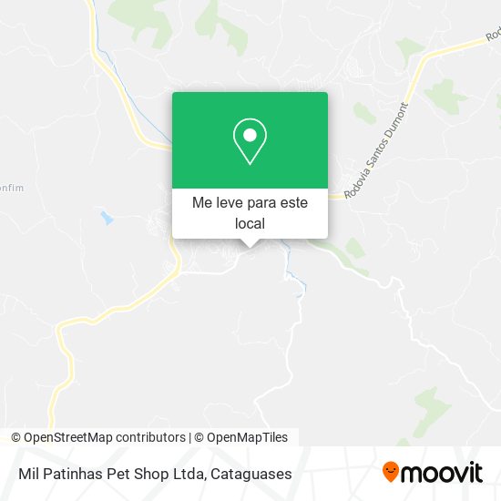 Mil Patinhas Pet Shop Ltda mapa