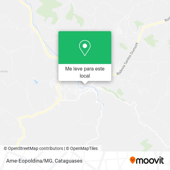 Ame-Eopoldina/MG mapa