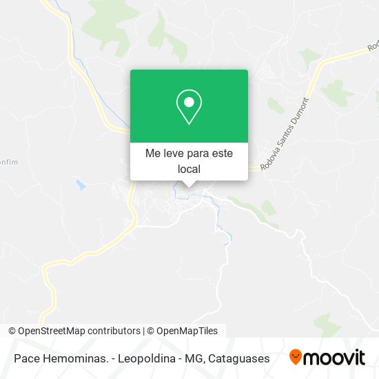 Pace Hemominas. - Leopoldina - MG mapa