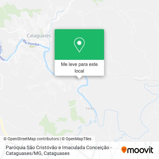 Paróquia São Cristóvão e Imaculada Conceição - Cataguases / MG mapa