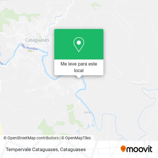 Tempervale Cataguases mapa