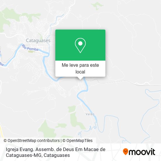 Igreja Evang. Assemb. de Deus Em Macae de Cataguases-MG mapa