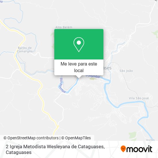 2 Igreja Metodista Wesleyana de Cataguases mapa