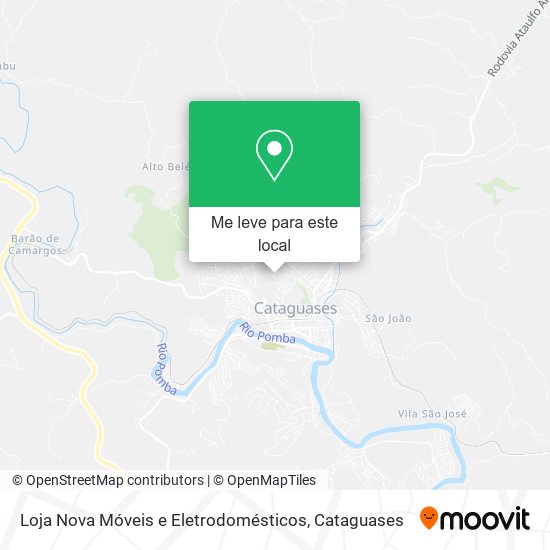 Loja Nova Móveis e Eletrodomésticos mapa