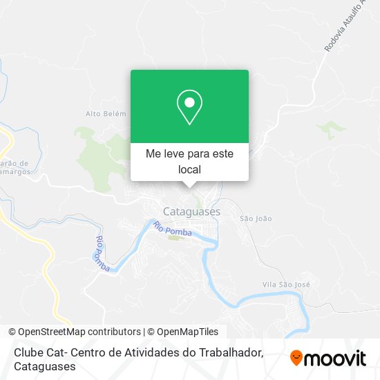 Clube Cat- Centro de Atividades do Trabalhador mapa