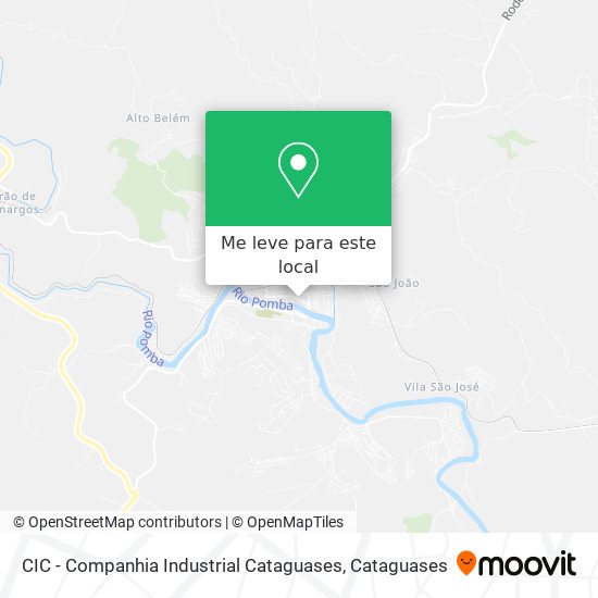 CIC - Companhia Industrial Cataguases mapa