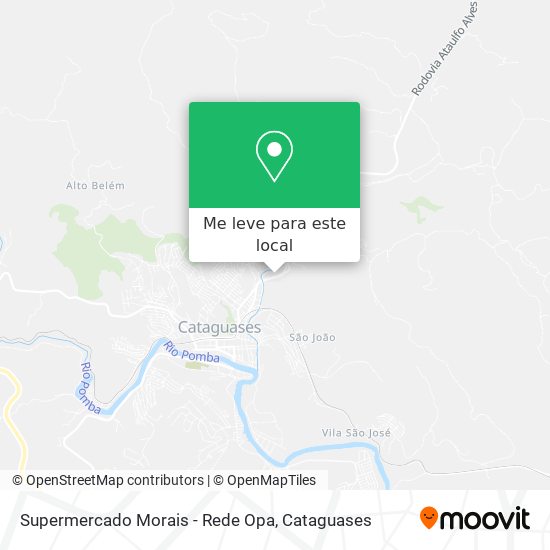 Supermercado Morais - Rede Opa mapa