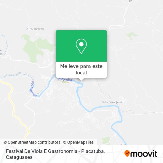 Festival De Viola E Gastronomia - Piacatuba mapa