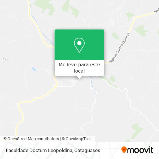 Faculdade Doctum Leopoldina mapa