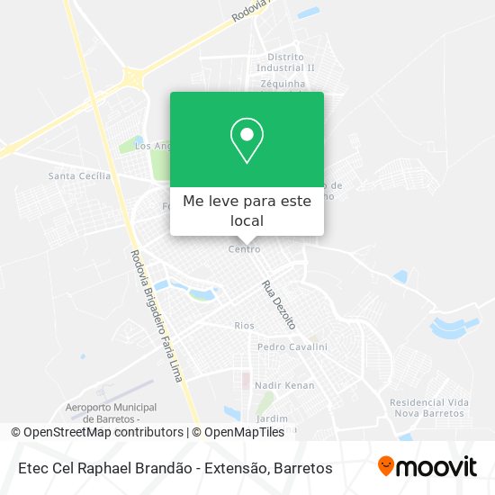 Etec Cel Raphael Brandão - Extensão mapa