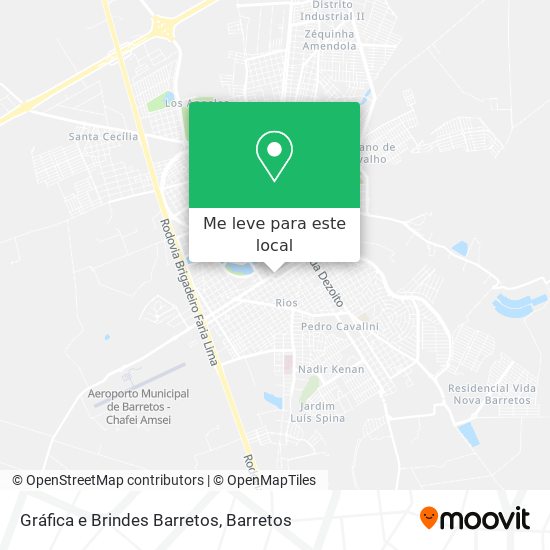 Gráfica e Brindes Barretos mapa