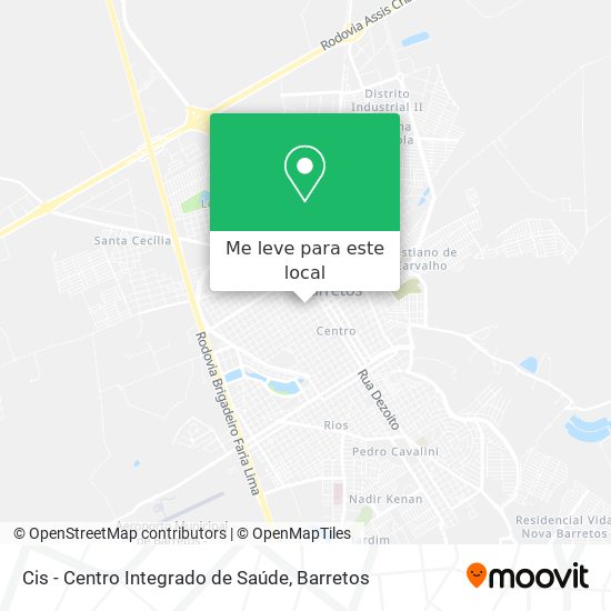 Cis - Centro Integrado de Saúde mapa