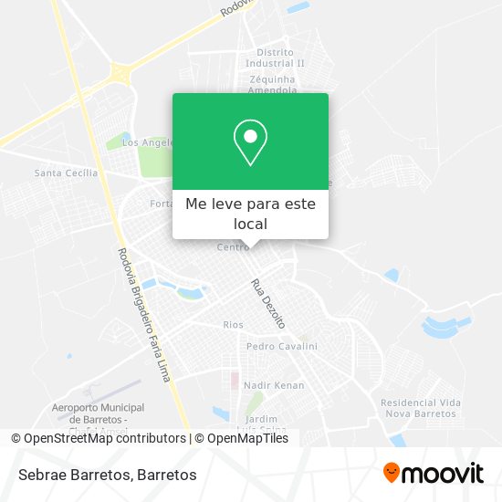 Sebrae Barretos mapa