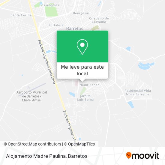 Alojamento Madre Paulina mapa