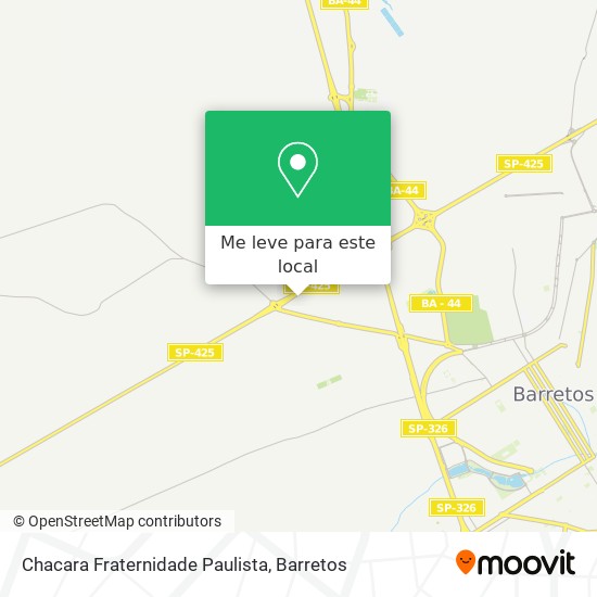 Chacara Fraternidade Paulista mapa
