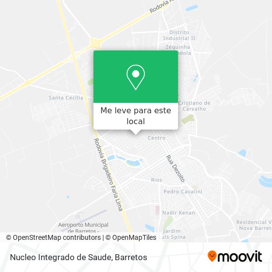 Nucleo Integrado de Saude mapa