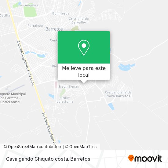Cavalgando Chiquito costa mapa
