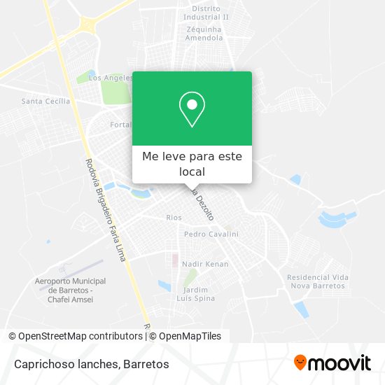 Caprichoso lanches mapa