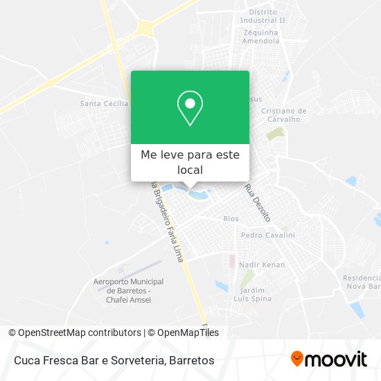 Cuca Fresca Bar e Sorveteria mapa