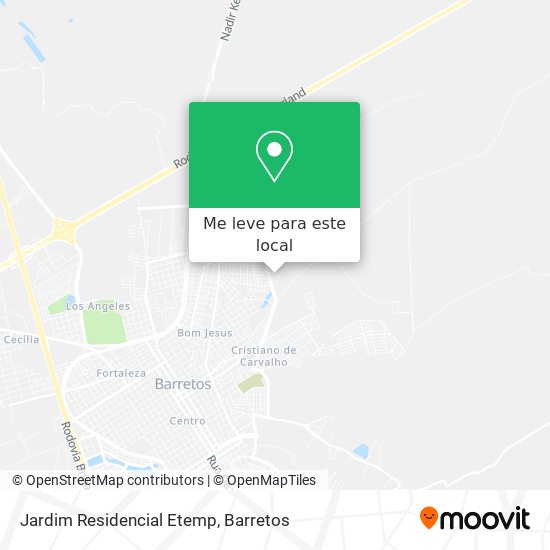 Jardim Residencial Etemp mapa