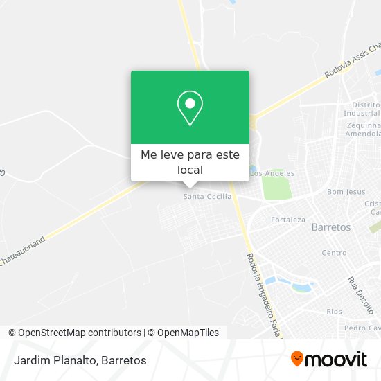 Jardim Planalto mapa