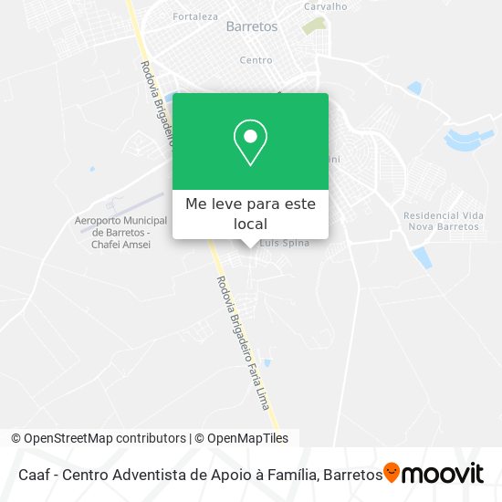 Caaf - Centro Adventista de Apoio à Família mapa