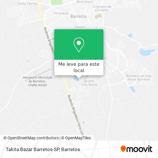 Takita Bazar Barretos-SP mapa