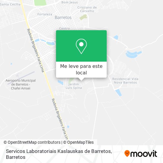 Servicos Laboratoriais Kaslauskas de Barretos mapa