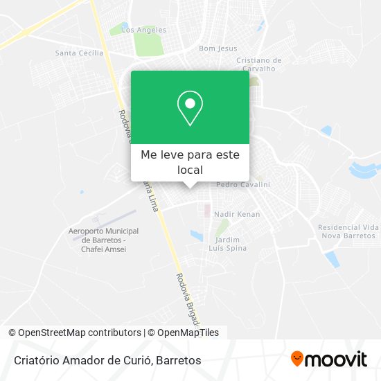 Criatório Amador de Curió mapa