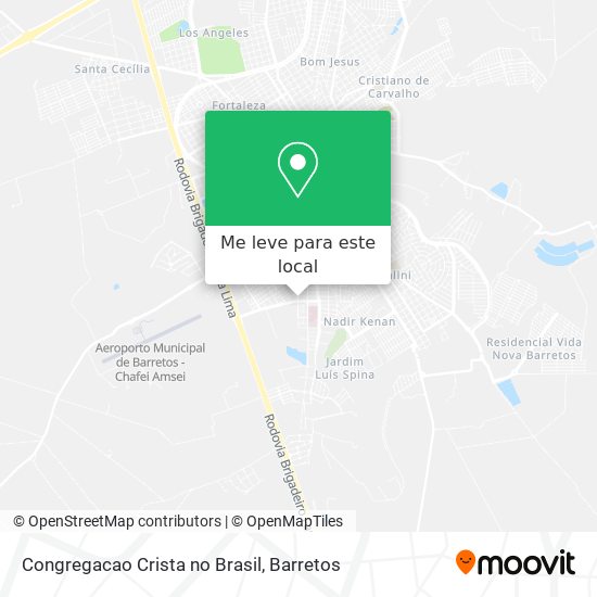 Congregacao Crista no Brasil mapa